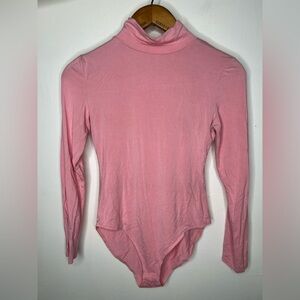 MANGOPOP Mock Turtle Neck Long Sleeve Bodysuit